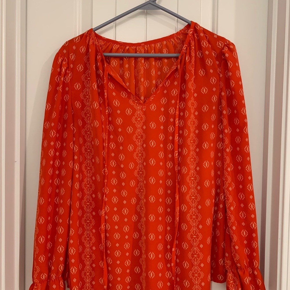 Elegant Red Women's Top
